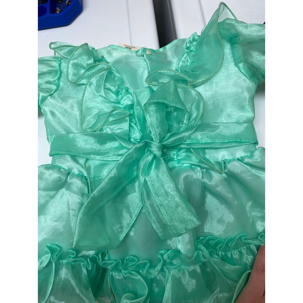 Vintage Tip Top Kids Princess Pageant Dress Seafoam 24M - Picture 6 of 13